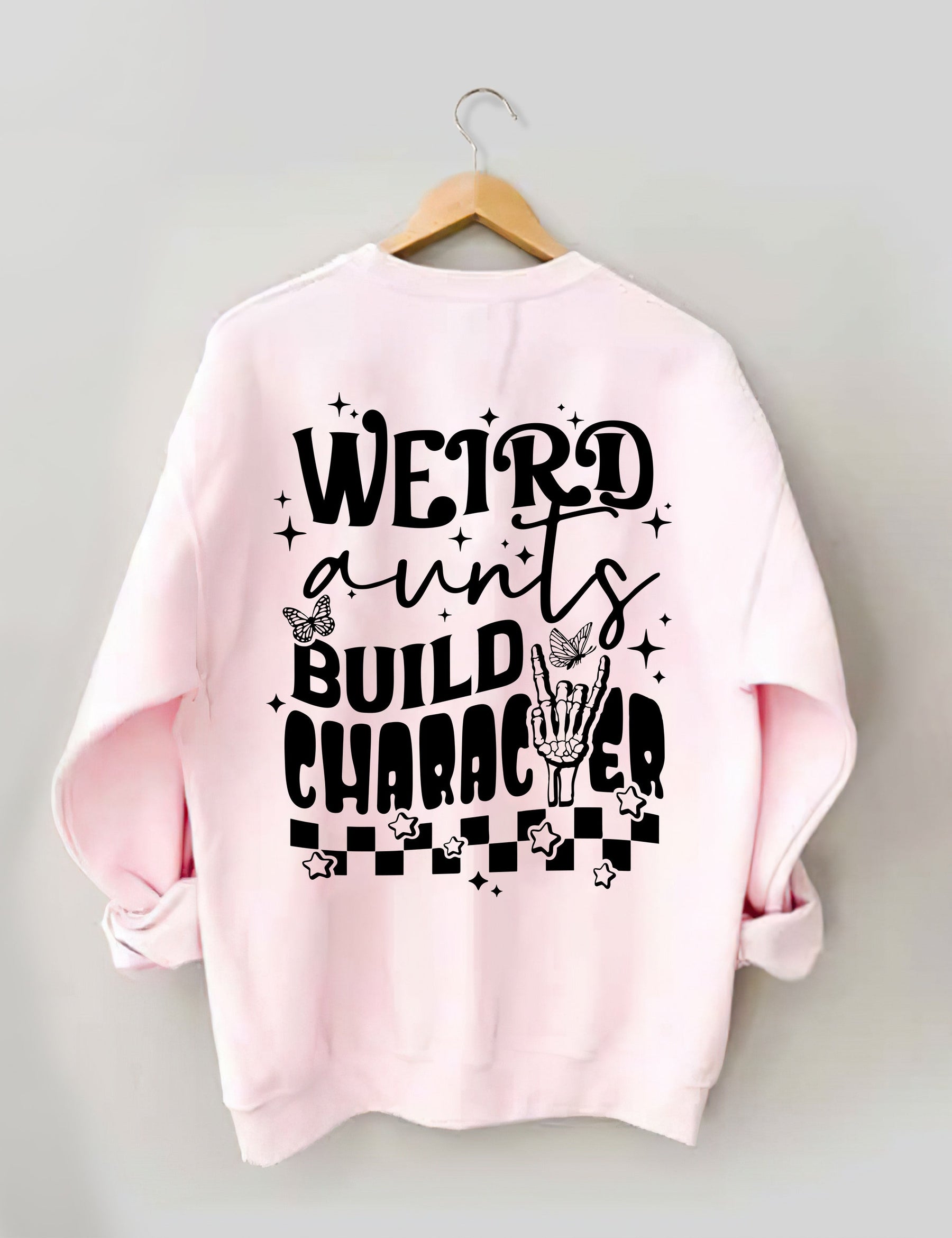 Sweat-shirt de personnage de construction de tantes étranges