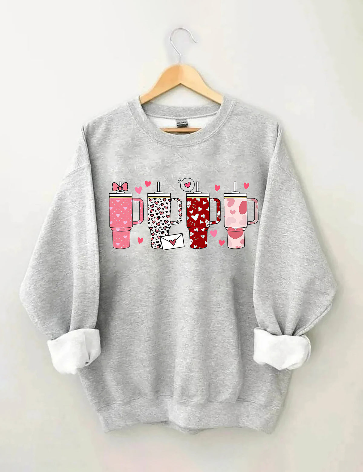 Retro Obsessive Cup Disorder Valentinstag Sweatshirt