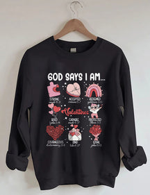 Trendiges Sweatshirt mit Buchstaben-Print
