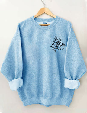 Sweat-shirt J'aime les fleurs sauvages