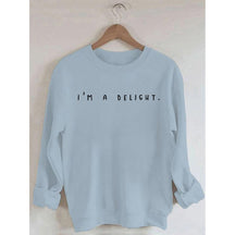 I'm A Delight Printed Sweatshirt