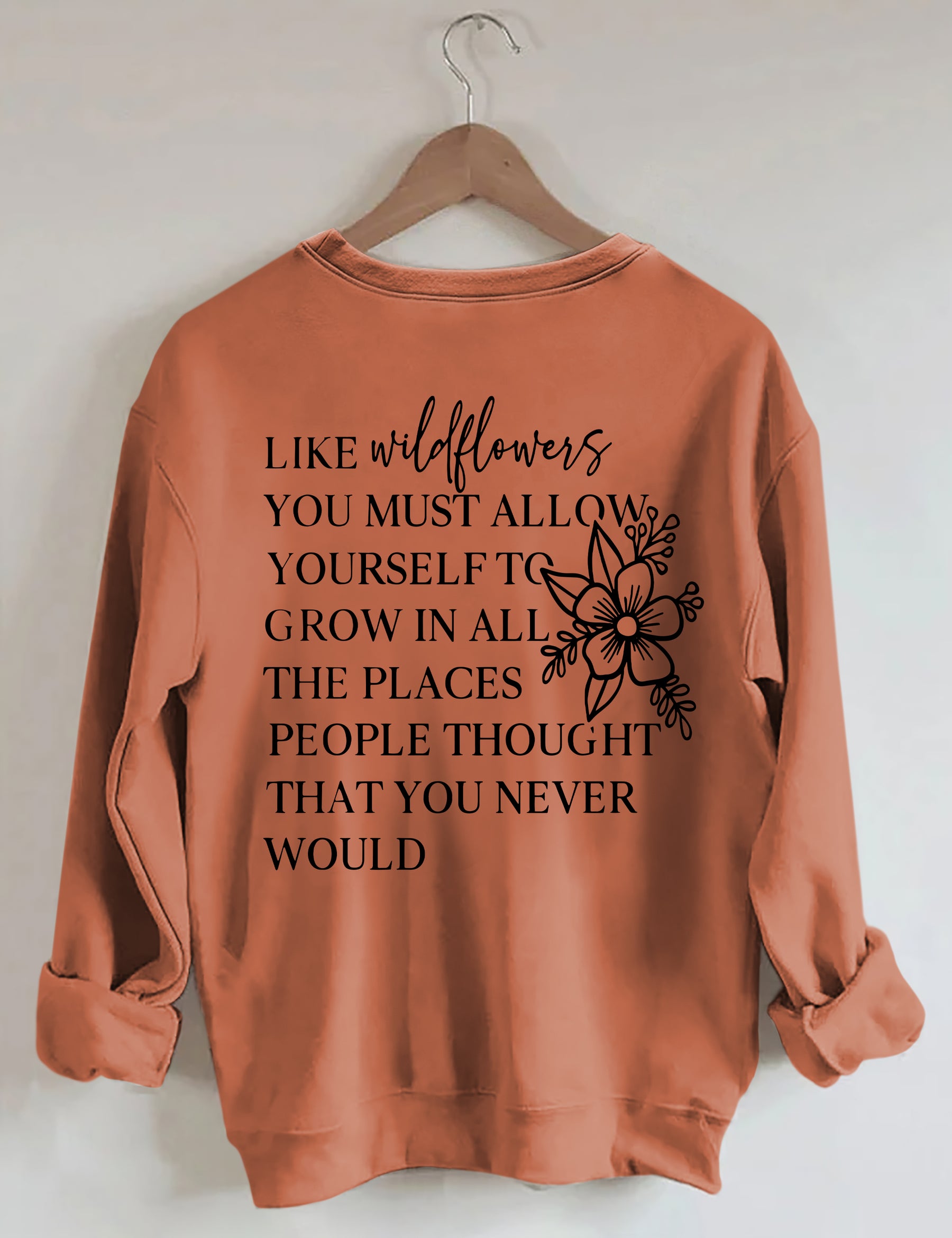 Sweat-shirt J'aime les fleurs sauvages