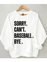 Désolé, je ne peux pas Baseball Bye Sweat-shirt