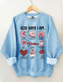 Trendiges Sweatshirt mit Buchstaben-Print