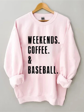 Sweat-shirt café et baseball du week-end